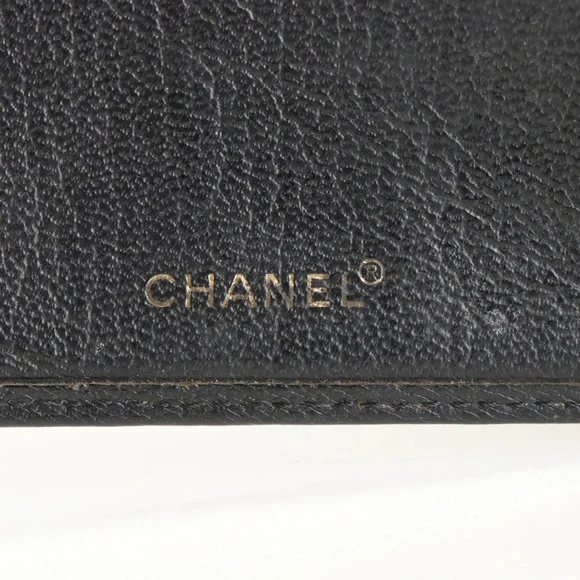 Chanel Bifold Wallet in Black Lambskin Leather